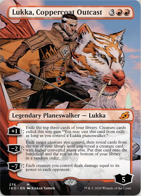 Lukka, Coppercoat Outcast (Borderless) [Ikoria: Lair of Behemoths]
