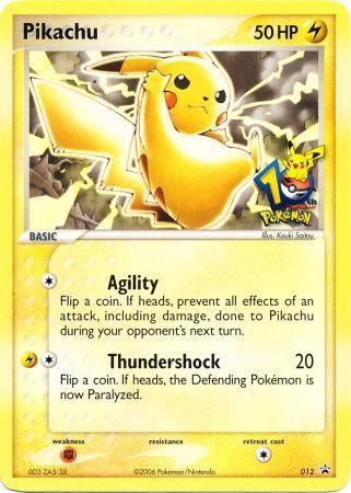 Pikachu (012) (10th Anniversary Promo) [Miscellaneous Cards & Products]