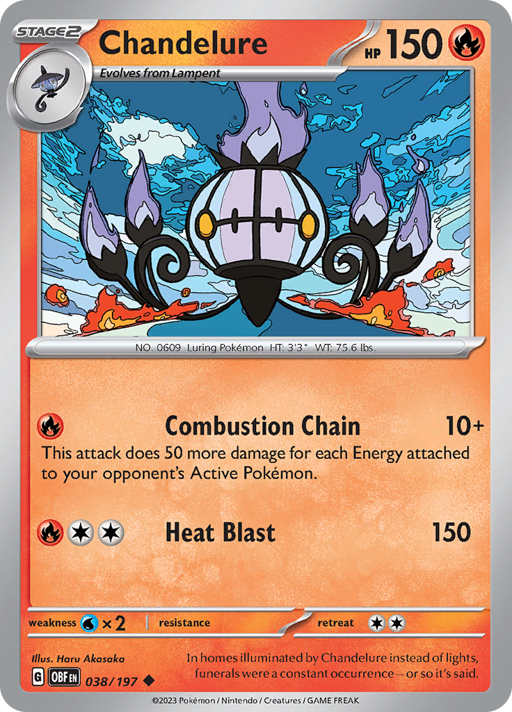 Chandelure (038/197) [Scarlet & Violet: Obsidian Flames]