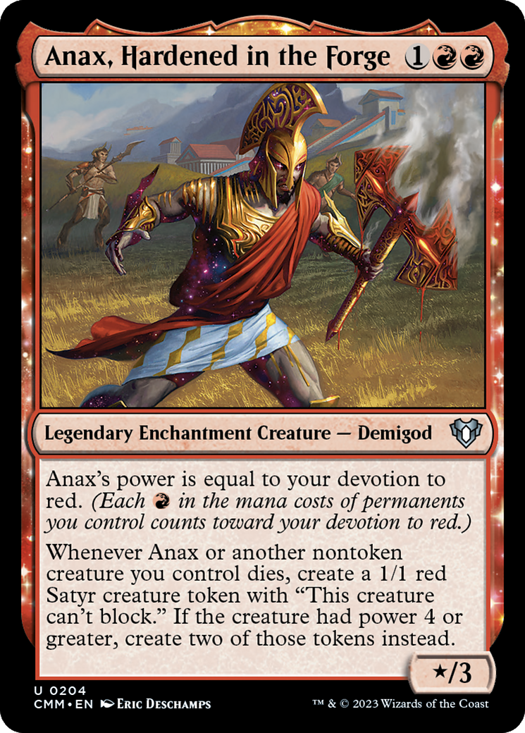 Anax, Harden in the Forge [Commander Masters]